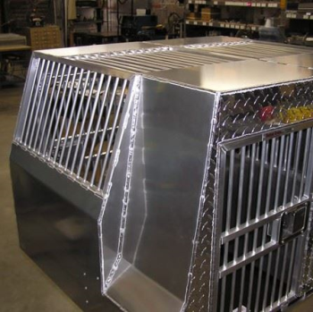 Casero de Aleación de Aluminio Camión Hog Caza Cajas para Perros